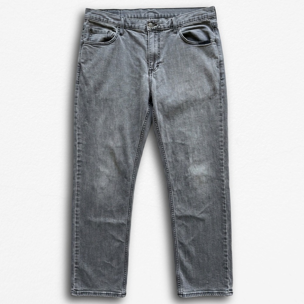 Banana Republic Mens Athletic Fit Grey Denim Jeans 36 x 32 Casual Five Pocket